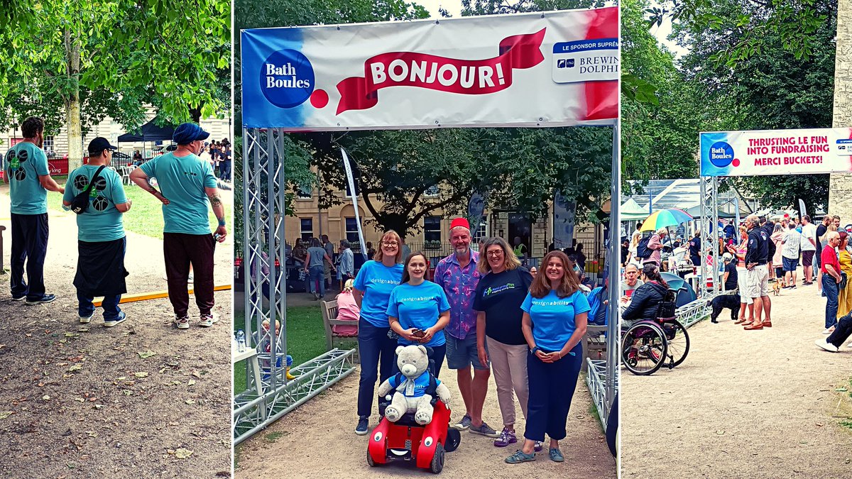 banes3sg's tweet photo. Good luck to all our members playing Boules today! We bumped into our Trustee Jenny with the Designability team and the Wizzybug 🚗 #BathBoules https://t.co/FTuSuKGypH
