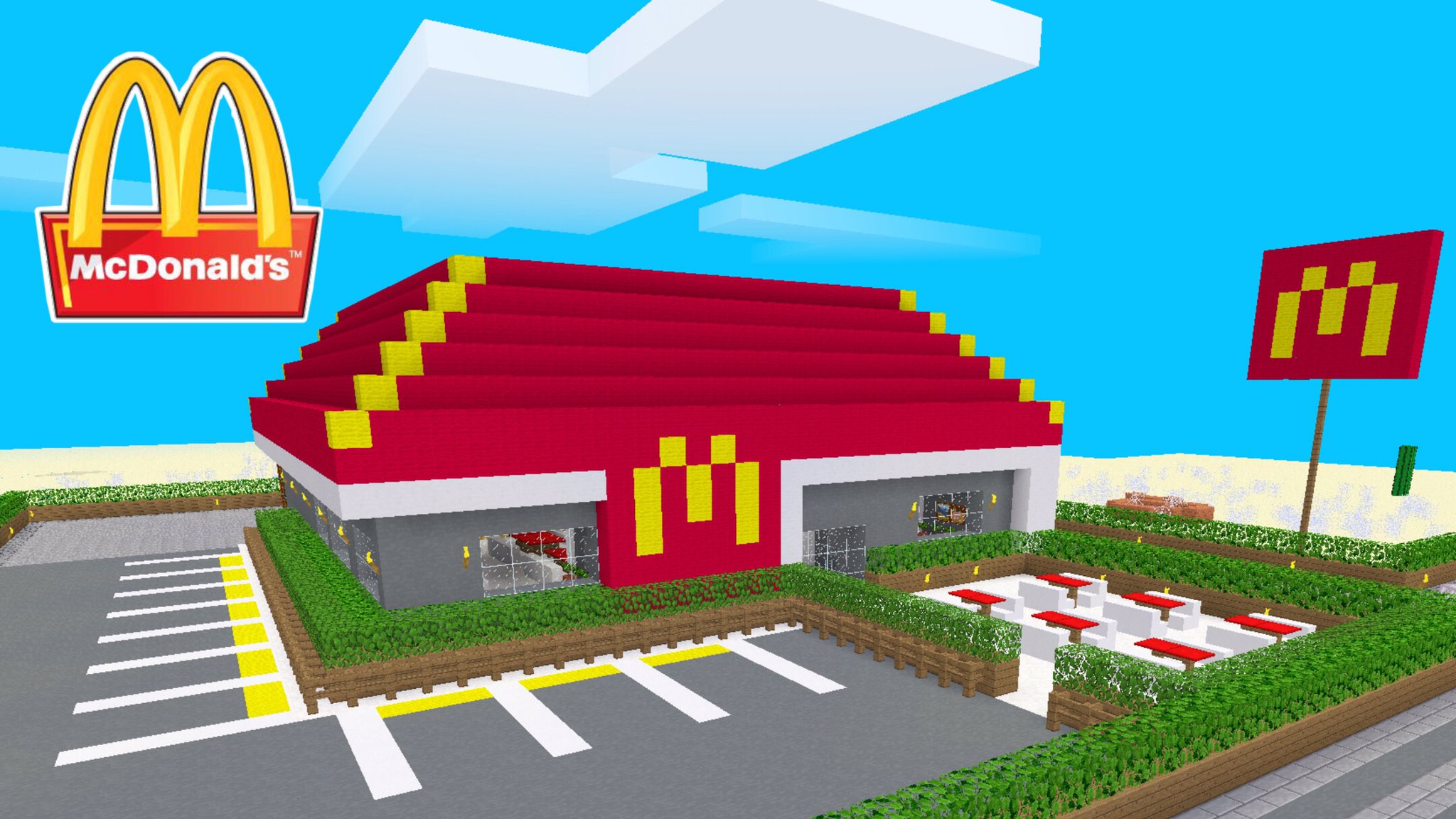 Minecraft mcdonalds schematic minecraft mcdonalds