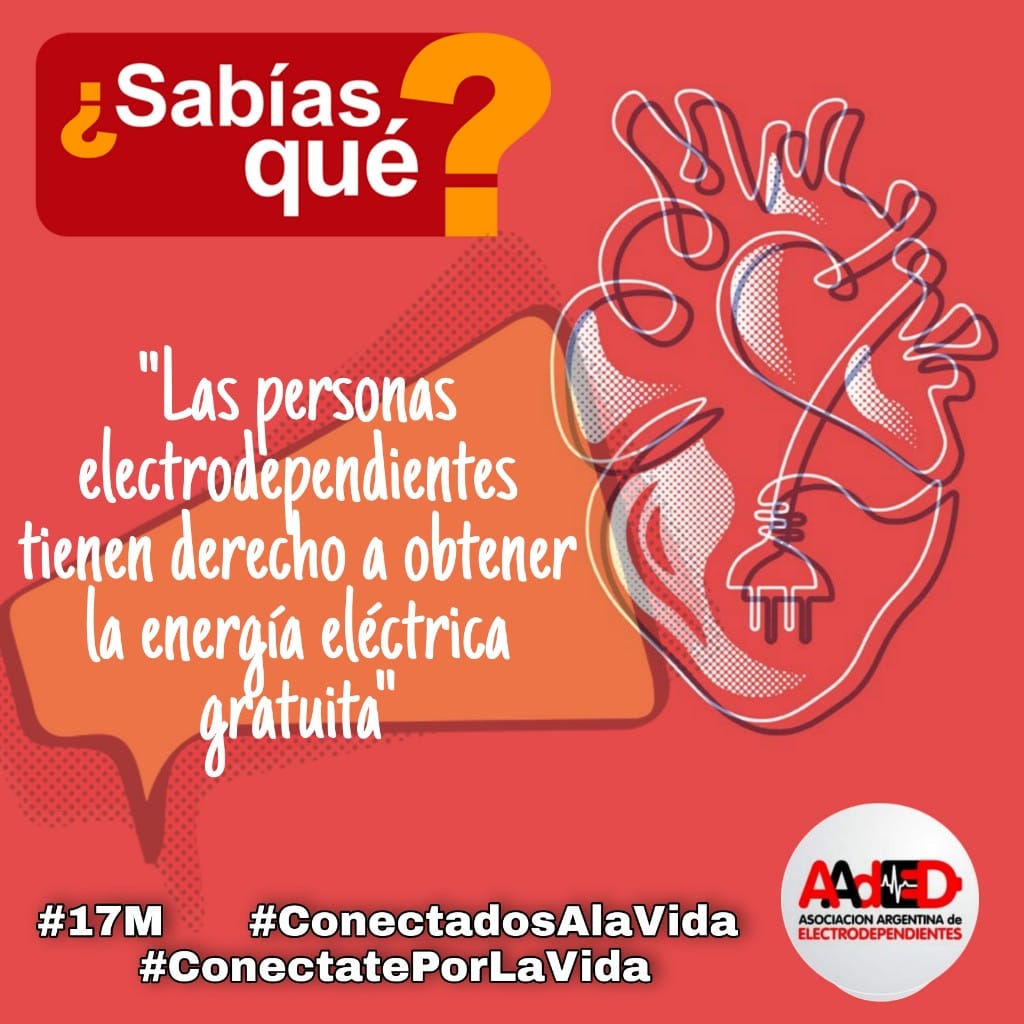 celiz_pablo's tweet photo. Sabias que hay una Ley para las personas Electrodependientes 27351 y que tenes derechos ...USALOS !!! https://t.co/bGaI8gP3X0