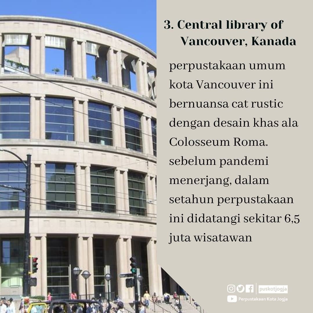 puskotjogja's tweet photo. Selamat malam sobat Puskot 🤗, 
Tahukah sobat perpustakaan-perpustakaan terbesar dan termegah di dunia?
Simak info di bawah yaaa...
Semoga bermanfaat.

#pustakasiana
#puskotjogja
#jogjalibrary https://t.co/TprSgIltqC