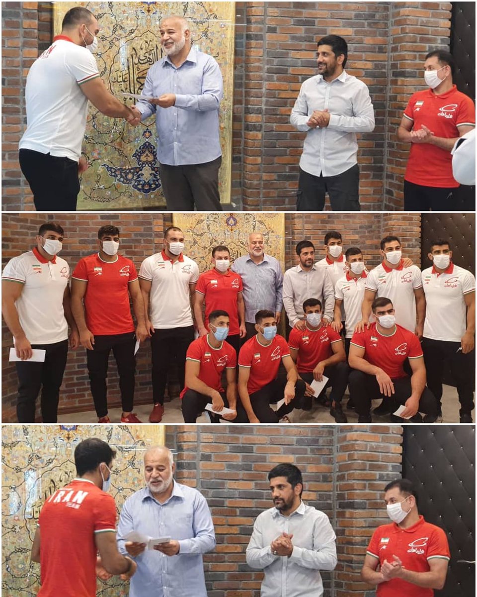 HabibKashani's tweet photo. دیدار با اعضای تیم‌ ملی کشتی آزاد و فرنگی پیش از اعزام به #المپیک بهمراه علیرضا دبیر عزیزم 
با آرزوی سربلندی برای #ایران و همه ورزشکاران کاروان تیم ملی
 #Olympics https://t.co/nEtmffXwHG