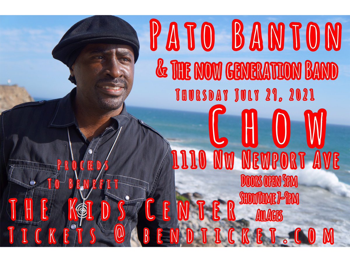 FridaeSeth's tweet photo. Pato Banton and the Now Generation 
7/29
Chow https://t.co/l0GbCLkneB https://t.co/TVEOVLHXHp