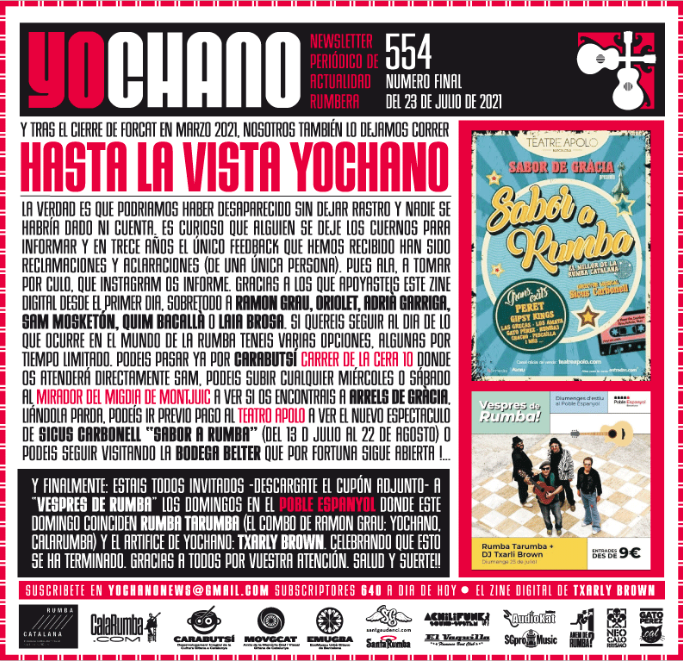 #YOCHANO 544, l'últim!
#RumbaCatalana