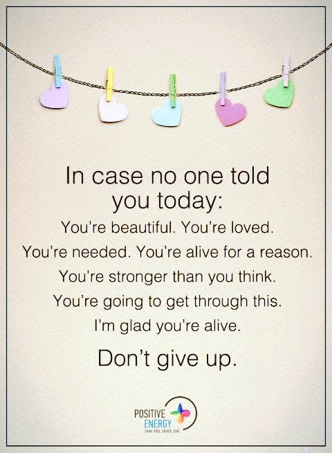 AFR365's tweet image. I care. We all make it through together.