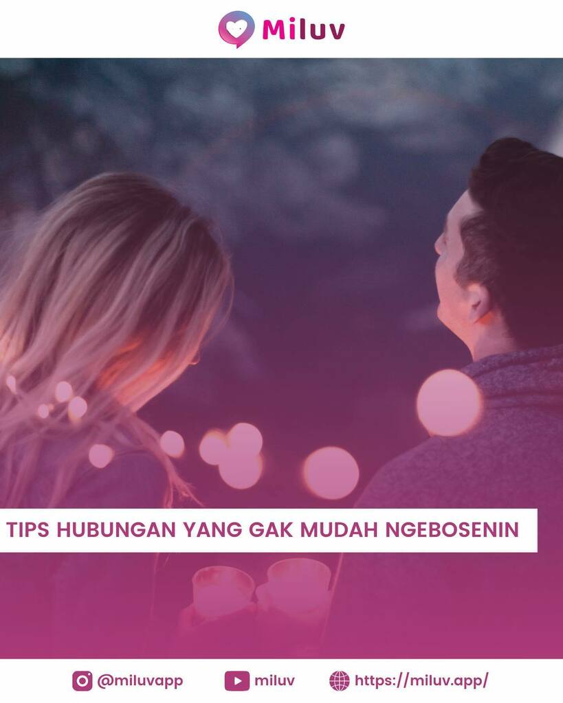 miluvapp's tweet photo. Pengen tau gimana biar hubunganmu dengan doi ga ngebosenin? Yuk simak tipsnya! 😍
.
#miluvapp #jodoh #hijrah #cinta #nikah #jomblo #taaruf #menikah #islam #nikahmuda #pemudahijrah #carijodoh #pernikahan #jomblofisabilillah #taarufnikah #khitbah #tausi… https://t.co/9ngElYbPDg https://t.co/TpamuRVFHI
