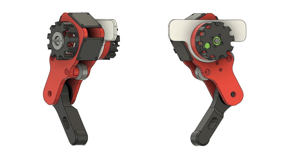 XRobotsUK's tweet photo. We're back to some mechanical development in this week's YouTube video. It's the start of openDog V3 with Cycloidal Drives! Video drops at 7am UK Time Tuesday.
#robotics #3dprinting #opensource #robotdog #robotleg #cycloidaldrive https://t.co/Q7e4qXg8NN