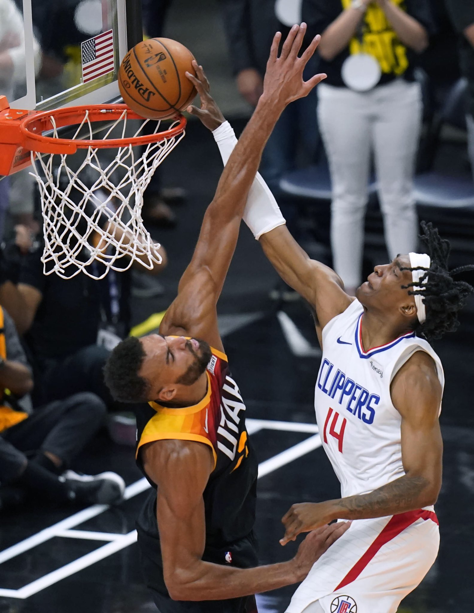 Terrence Mann NASTY DUNK on DPOY Rudy Gobert 😨 Jazz vs Clippers