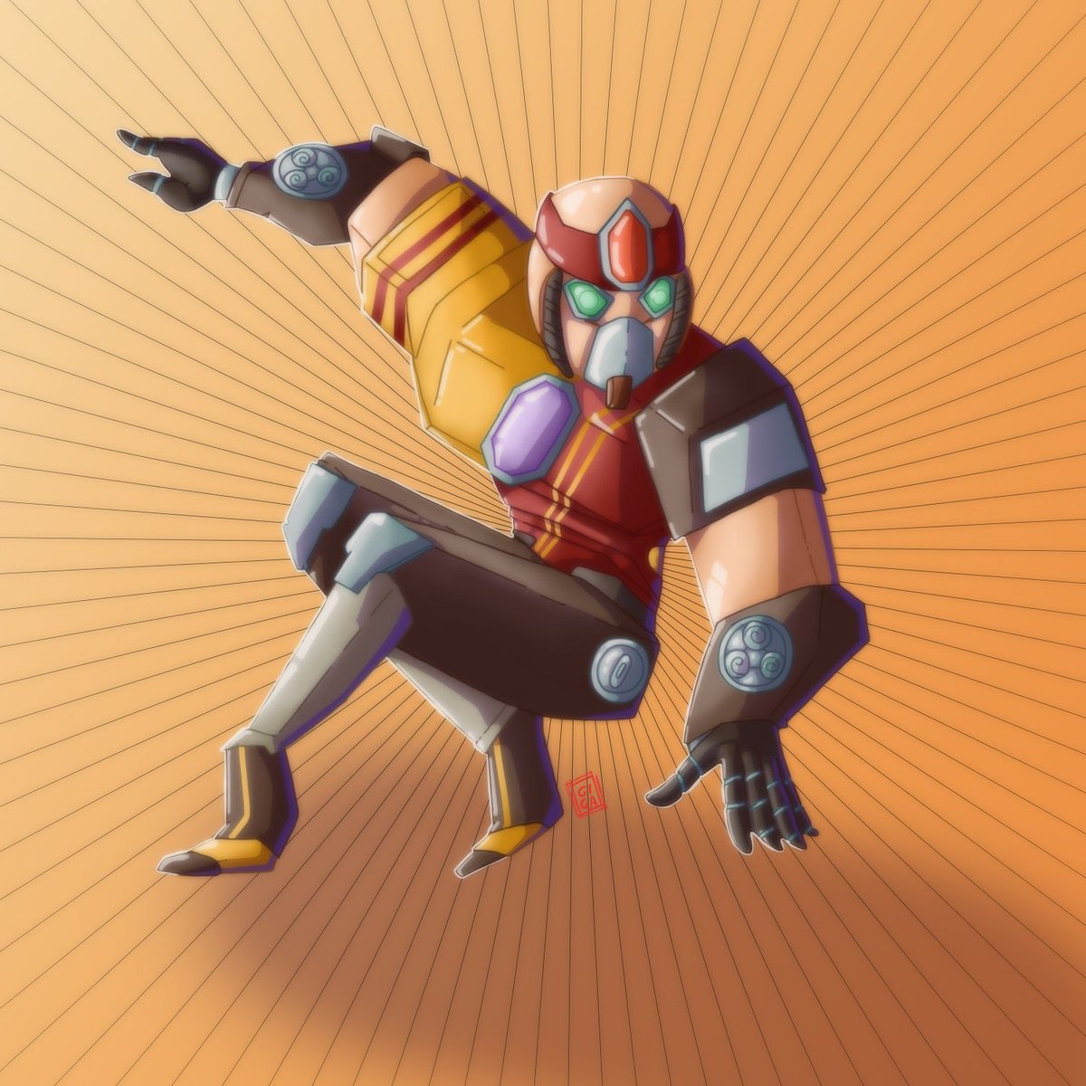 giga8028's tweet photo. @HiRezStudios @EvilMojoGames my new #buck #skin for #Paladins #championsoftherealm #mecha #paladinsfanart https://t.co/GDLf6QZ49a