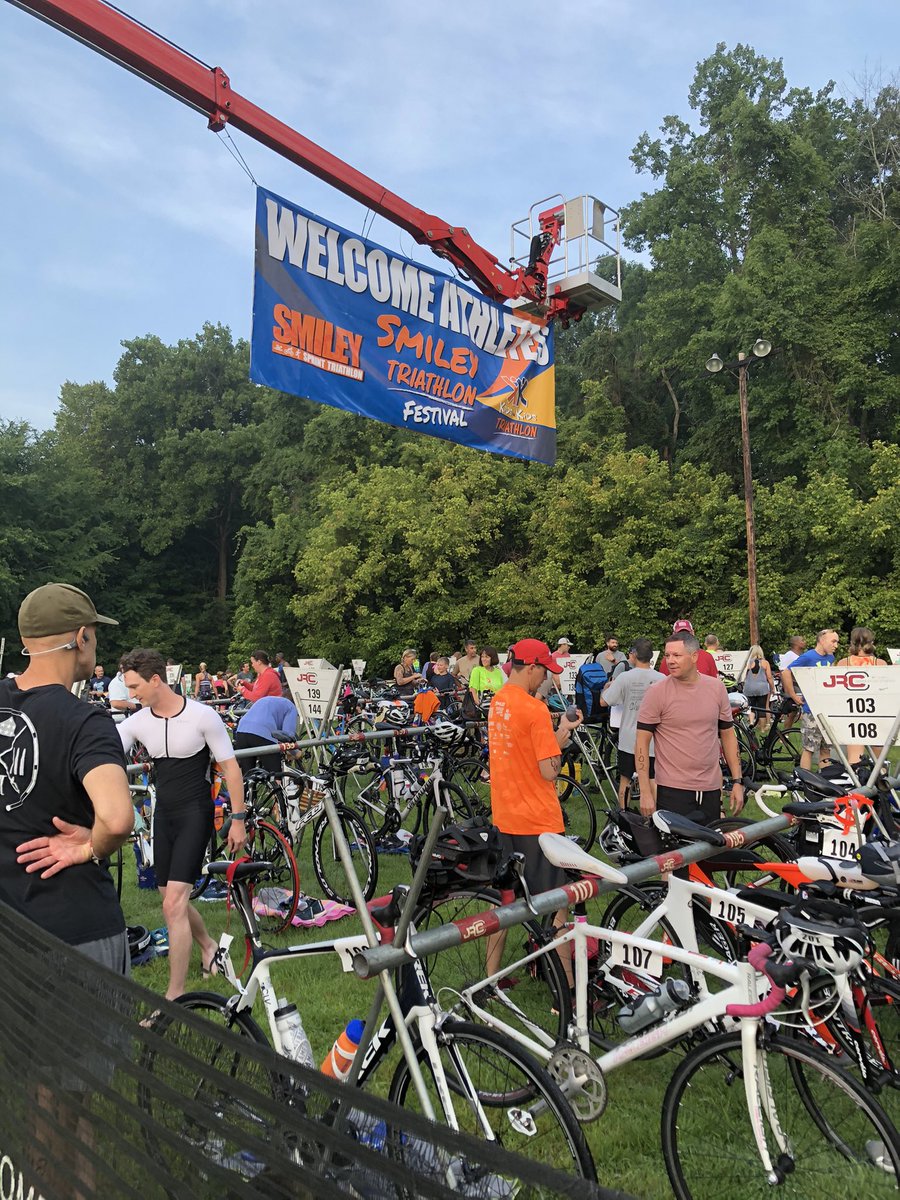 AtriumHealthWFB's tweet photo. Today, the Smiley Triathlon continues the tradition of triathlon in the #Triad!

Our Orthopaedics and Sports Medicine team are sponsoring the event and also providing onsite medical coverage to make sure everyone stays #SmileyStrong 💪 https://t.co/kK4iQC6RNx