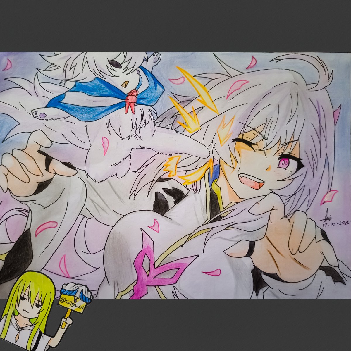 ArtGilga's tweet photo. Fou kick!!

Chara: Merlin prototype &amp; Fou
Game: Fate/Grand Order Arcade

#merlinproto #fou #FateGO #FGO #drawing #anime https://t.co/Rrd3DMLUDi