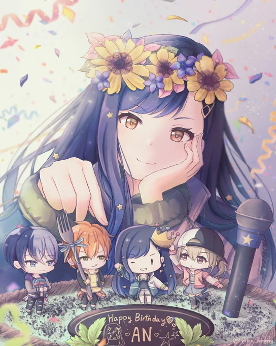 杏ちゃんお誕生日おめでとう💙🎧
#白石杏誕生祭2021 
#prsk_FA 