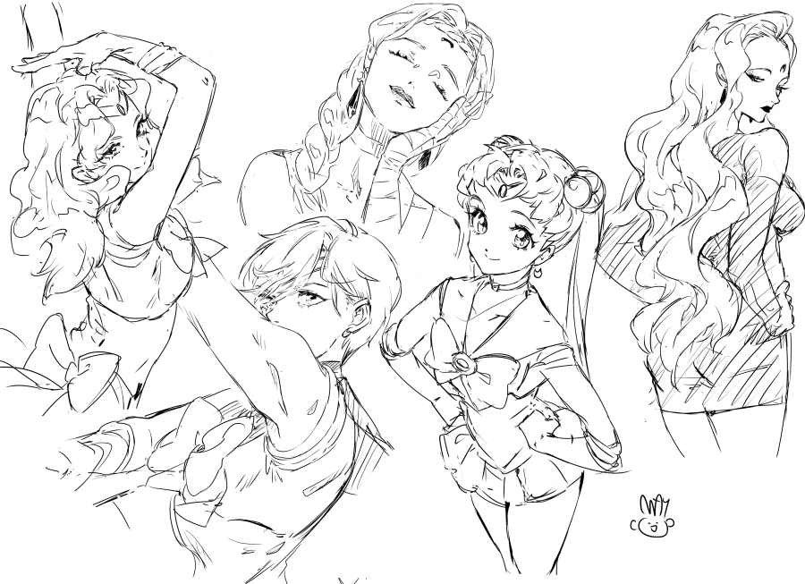 セーラームーンの落書き
Sailor Moon doodle 