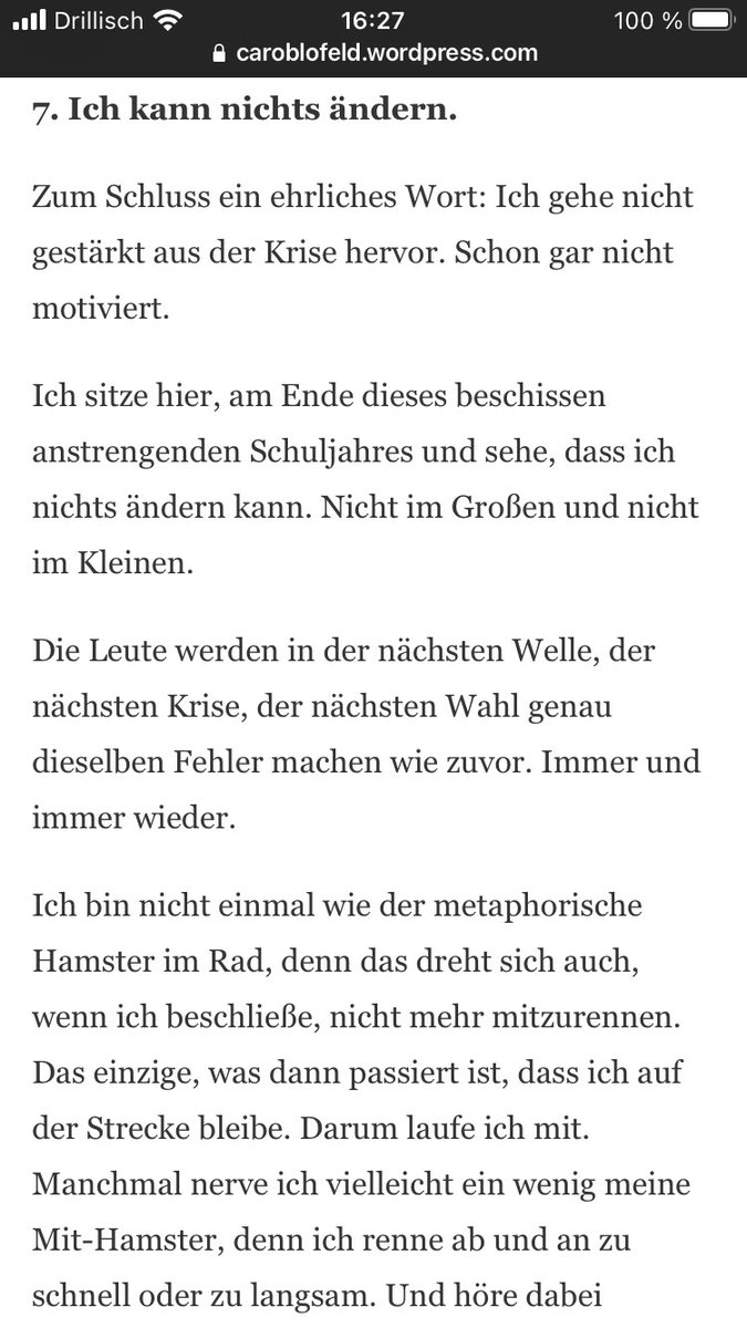 Teacherlise's tweet photo. Wahre Worte von @CaroBlofeld 😕. Es frustriert. So sehr. 

https://t.co/5KXNylC1mB https://t.co/a95FwJRv9t
