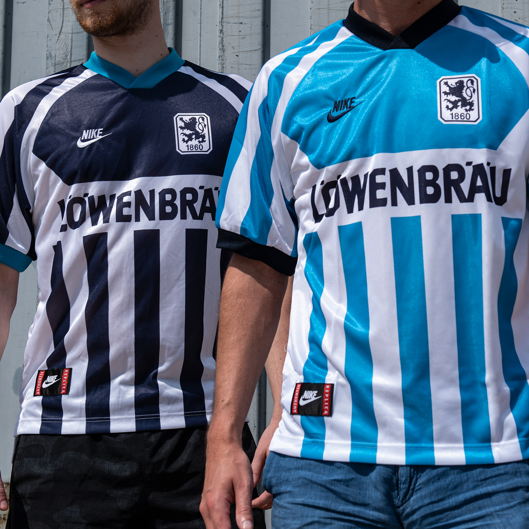 Classic Football Shirts on X: Home & Away 1860 Munich x Nike // 1995 That  Futura Nike logo 💥  / X