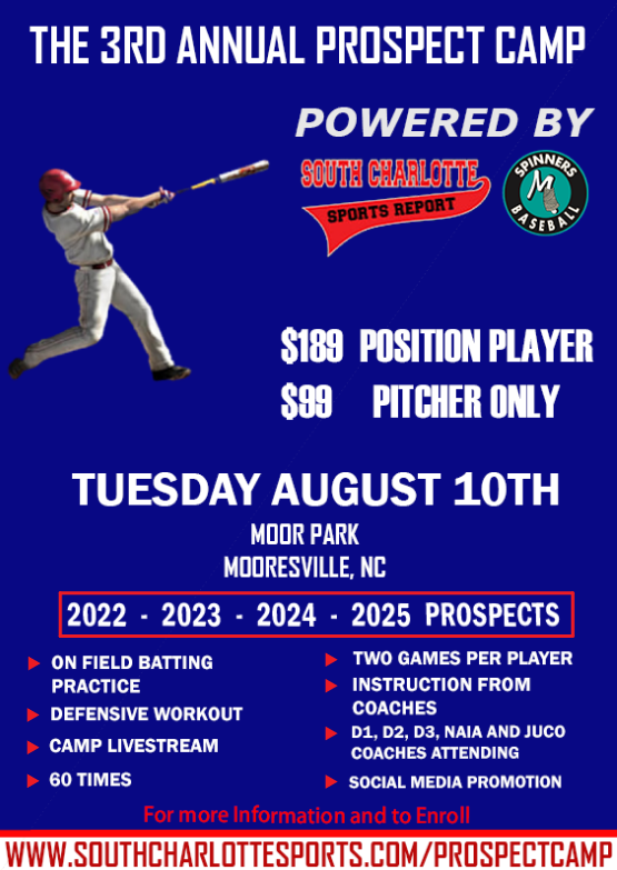 SCSportsReport's tweet photo. 2022 MIF Jackson Wolfe @2022Mif out of @HoughBaseball  will join us on August 10th at the Carolina Prospect Showcase in Mooresville.  

To enroll in this showcase, please visit https://t.co/R8ercIVOYq

Expecting D1, D2, D3, NAIA and Juco Coaches to be on hand https://t.co/WG7Nlv8I0D