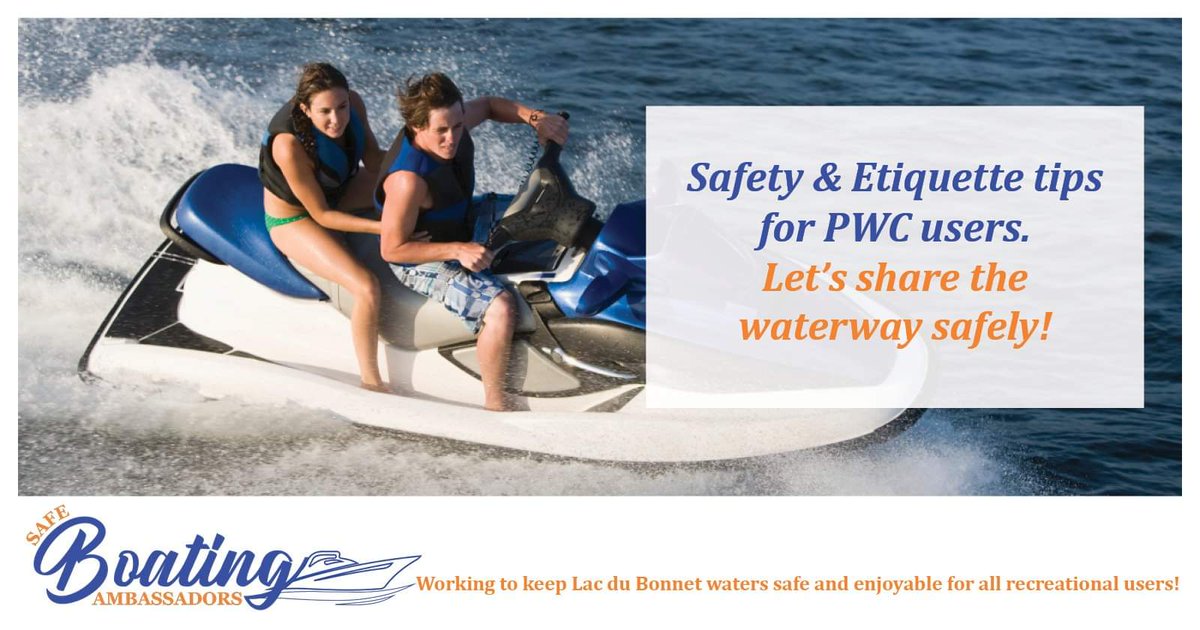 myldbca's tweet photo. The #PinawaChannel & #LeeRiver are very popular for Personal Watercraft (PWC). Operators must be at least 16 years old & have proof of competency & proof of age on board. Before you let someone borrow your PWC, you must make sure they know how to operate it safely and responsibly https://t.co/4hwZiB5KZS