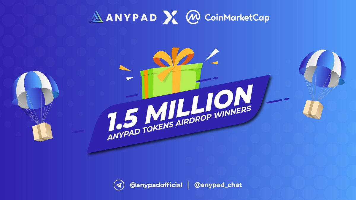 AnyPadio's tweet photo. Hi,
we have selected 2,000 winners for the Community airdrop. View here https://t.co/DjZ9mngGqA

Winners should retweet this tweet and fill this form https://t.co/aZ1qeXctVE before 12pm UTC 31st July. Winners who fail to fill this form would be replaced via a random selection.
🥂 https://t.co/a24jAEvIT7