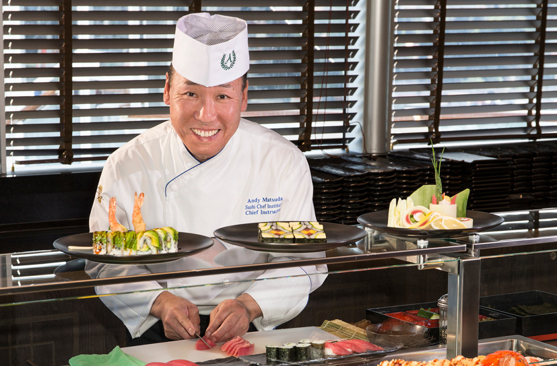 HALcruises's tweet image. Today's not just any #SundayFunday, it's Culinary Council Member and sushi master Andy Matsuda's birthday! Retweet to join us in wishing him the HAPPIEST of days!