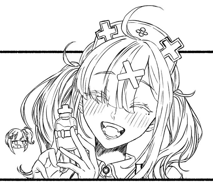 この連休中の進捗がほぼほぼ0 線画ま〜ったく進んでない🥺 