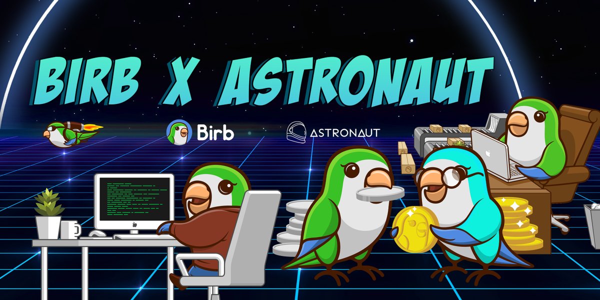 astronauttoken's tweet photo. Astronaut wants to congratulate the @BirbDefi family on their amazing launch and progress. We thank the $BIRB team and community for trusting in the @astronauttoken IDO process.

18x from ATH achieved, CG listing, CMC listing coming soon!

Game portal going up July 27th! 🦜 https://t.co/d1xGl1OwZ1
