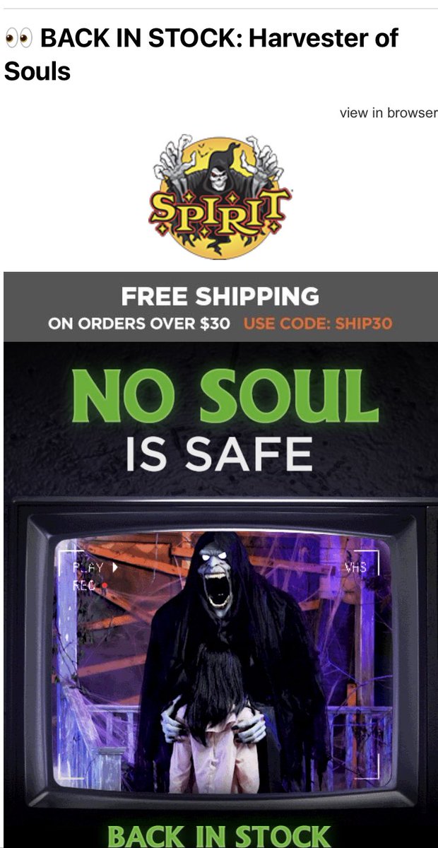 timbob28's tweet photo. Great News! The Harvester of Souls is back in stock #JJHo https://t.co/m37478S6OQ