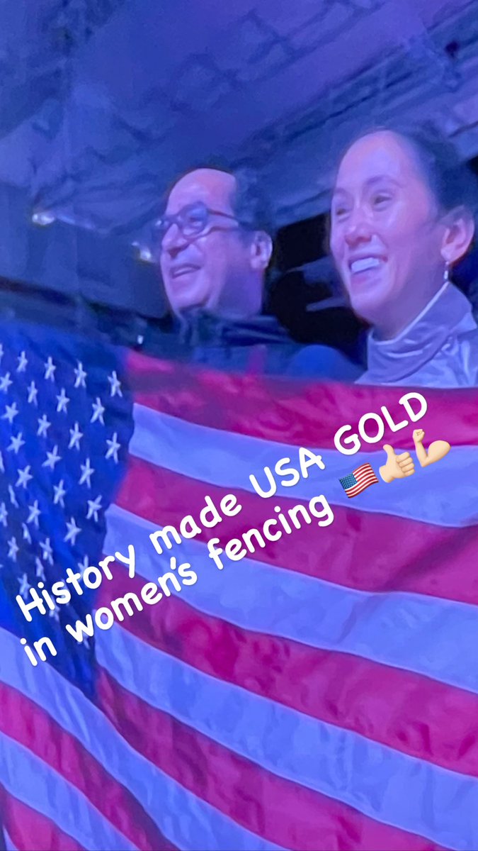 Way to go #leekiefer bringing home the #Gold #USA #OlympicGames #Historymade #Womens #fencing