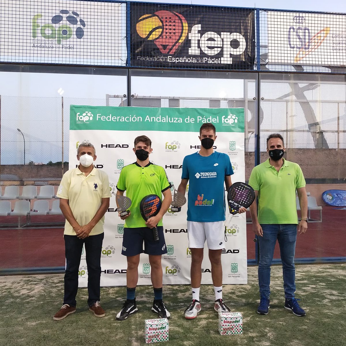 faponline's tweet photo. 🤟 CAMPEONES
Jose Jiménez y Jairo Bravo ponen el broche final a los Internacionales de Andalucía tras alcanzar la gran final ante Javi Bravo y Jose Benavides.
#Fap #SomosFap #Internacionales #Andalucía #ABS6000 #FEP #ProgramaImpulso https://t.co/Ue8fwJHxAW