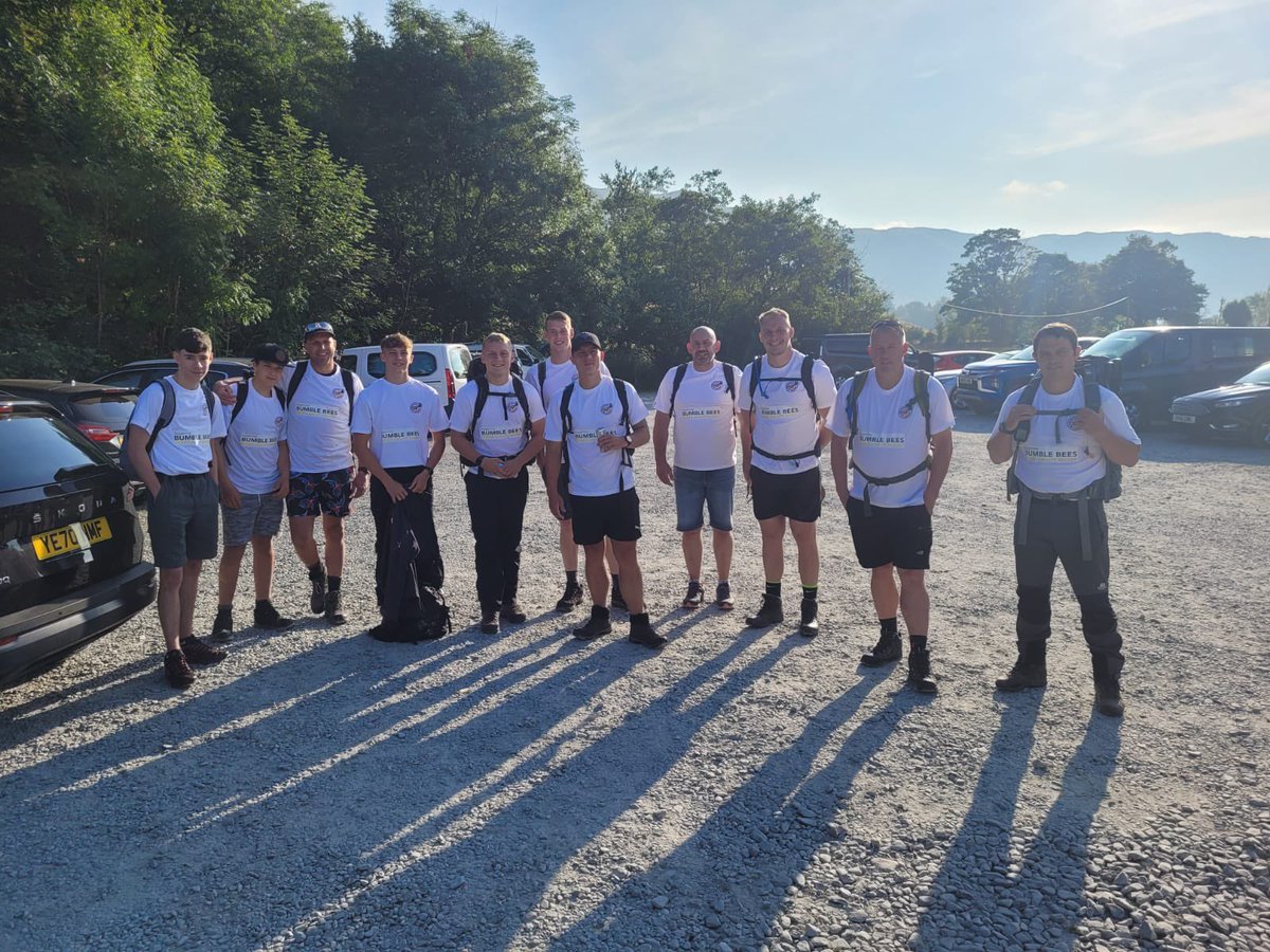 They ended up broken 😂 but they did it 👏👏please support <a href="/BumblesRugby/">Bumbles Rugby</a>