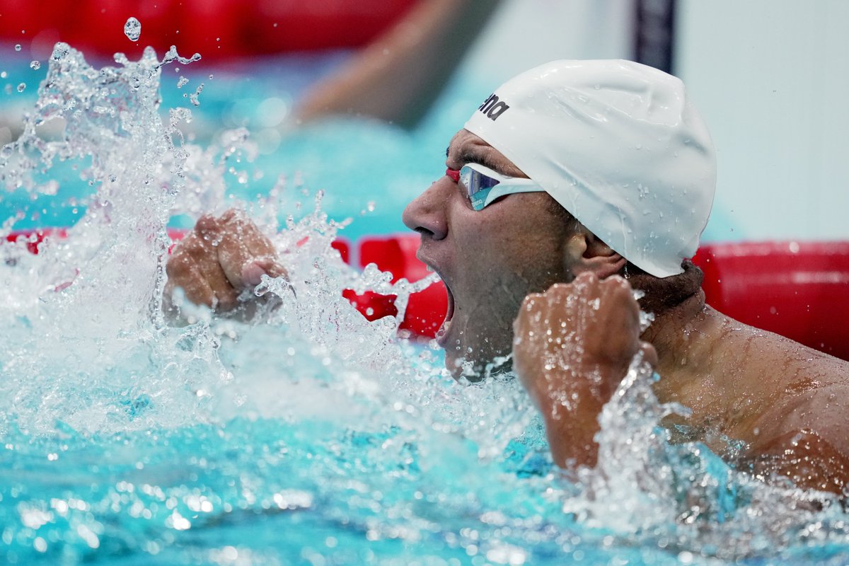 Watching Ahmed Hafnaoui win gold in the 400 Free FROM LANE EIGHT last night got me so fired up. Such magic, what the Olympics are all about.