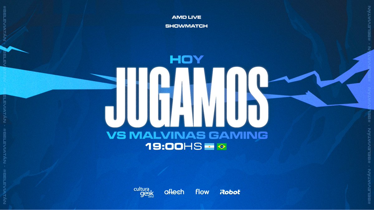 LeviatanGG's tweet photo. #VALORANT

¡TARDE DE SHOWMATCH! 😎

🏆 #AMDLiveShowmatch - @AMD_RedLeague 
🆚 @malvinas_gaming 
⏰ 19:00 HS 🇦🇷
📺 https://t.co/tCroNYcszJ

#BeLeviatán🐉 https://t.co/ALJ0uBTJvO