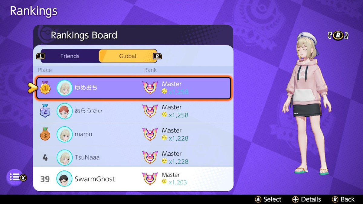 SwarmGhost1's tweet photo. I finally reach top 39 global ladder and master in 118 games with 72% winrate on @PokemonUnite https://t.co/kDXzHbGM3r