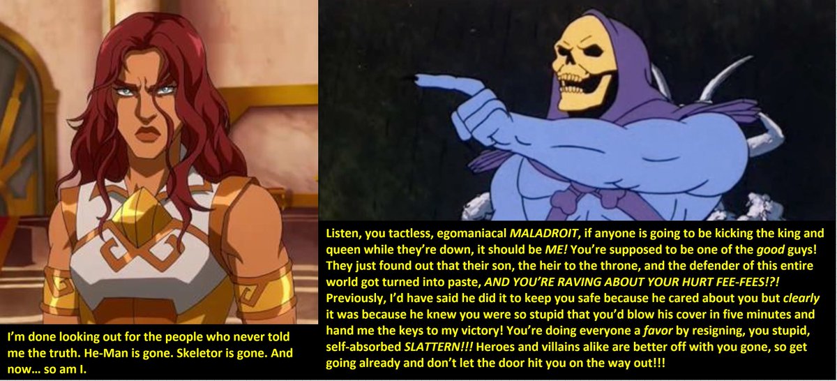 PLeigh_Presents's tweet photo. Skeletor reacts to TINO's (Teela In Name Only) resignation. https://t.co/eiv8lzYDWE