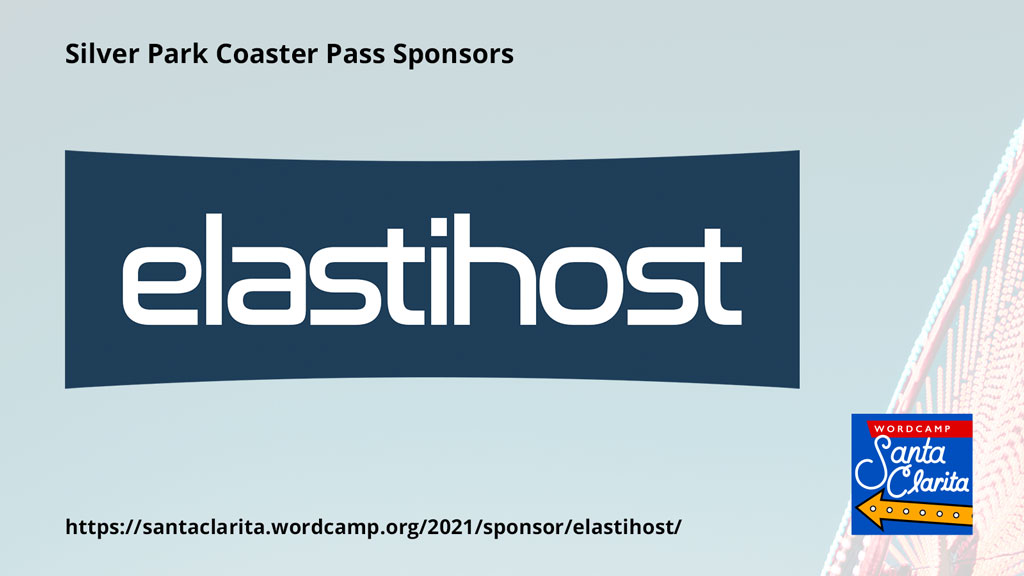 WordCampSCV's tweet image. THANKS AGAIN &amp;amp; SEE YOU NEXT YEAR: A final thank you to @elastihost for making last weekend&apos;s WordCamp Santa Clarita 2021 a rousing success.  #WCSCV @WordPressSCV @WordPressSCV