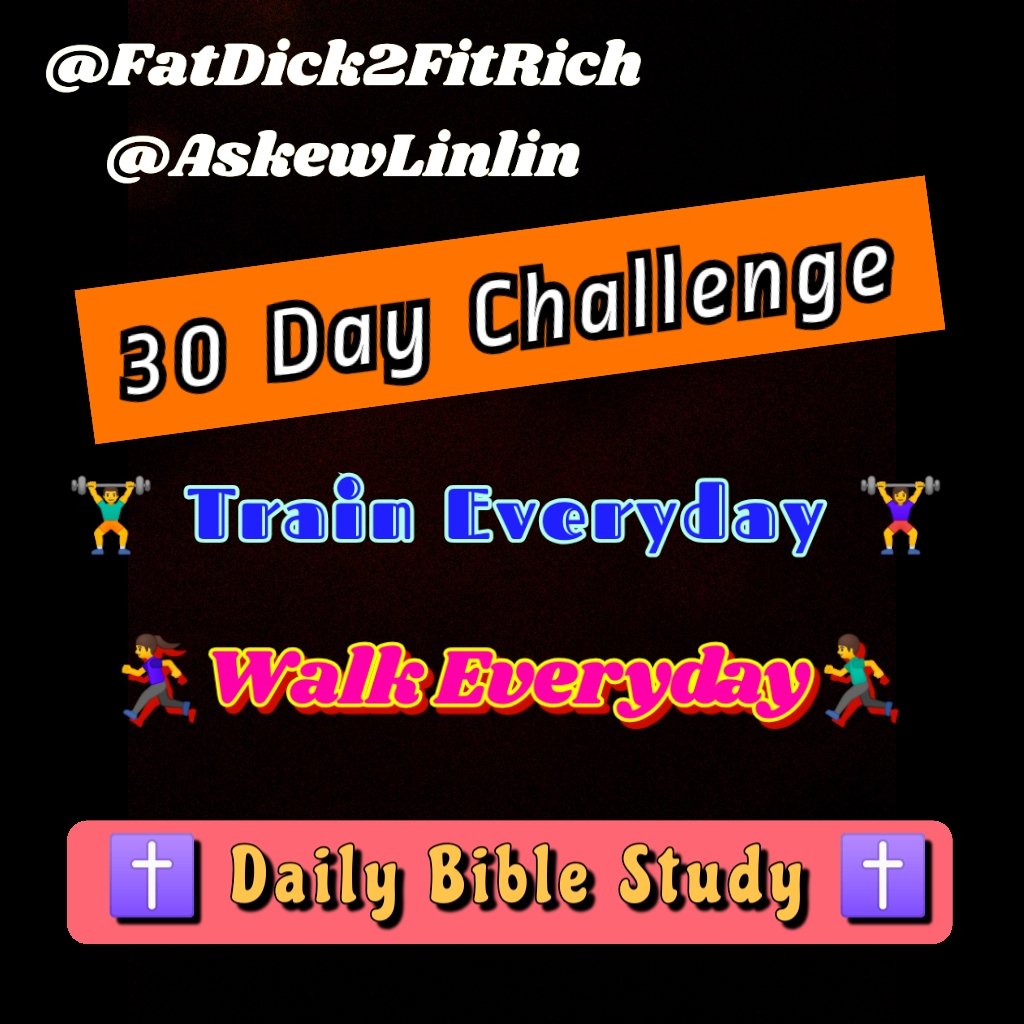FitRichLinBy50's tweet photo. We are doing a new 30 Day Challenge 🎉👍💪🏃‍♀️🙏✝️💖

Train Everyday
Walk Everyday
Daily Bible Study

Please feel free to join us.

#30DayChallengeTogether #GetFitBy50 #Fat2FitTogether https://t.co/hfhVJ52yzW
