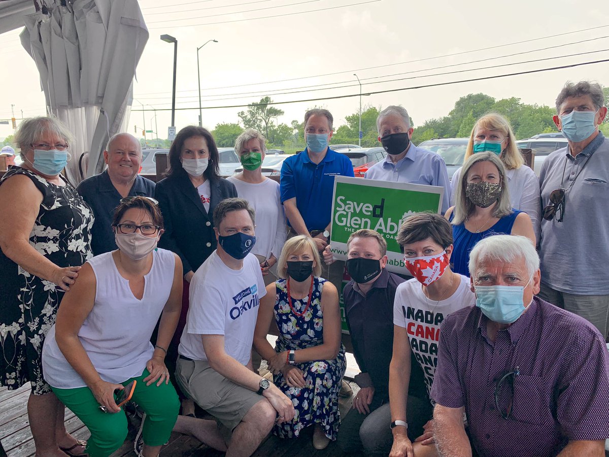DrNataliaL's tweet photo. Glen Abbey GC will remain a Cultural Heritage Landscape in #Oakville! Celebrating w/ our MPPs @stcrawford2 &amp; @Effie_ONB @MayorRobBurton, Council colleagues &amp; the amazing Community Members who made their voices heard! Thank You Premier @fordnation &amp; Min @SteveClarkPC!! https://t.co/y4Dkovu8J5