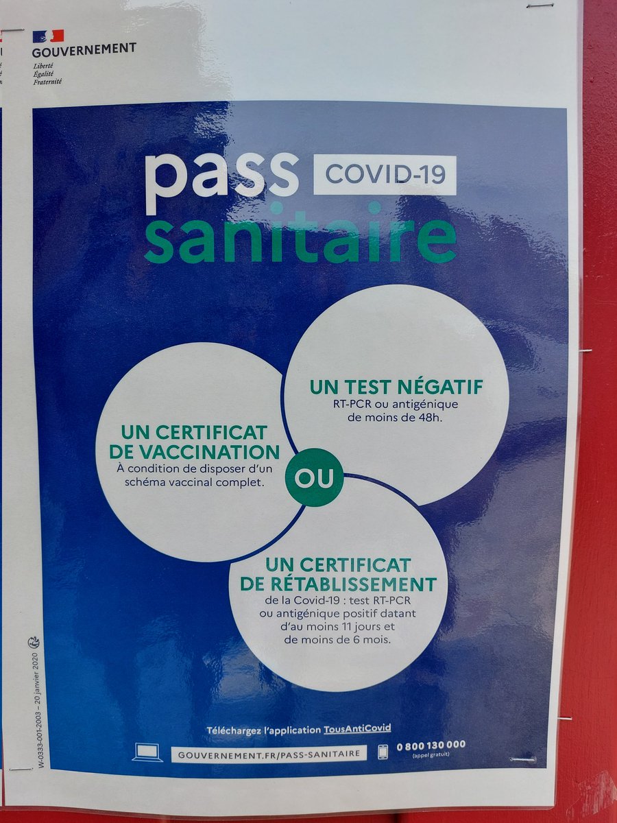 JANVIERClaude1's tweet photo. TOUT ETAIT PREVU. J'ai pris en photo cette affiche il y a 2 jours, devant l'entrée d'un château. Regardez en bas à gauche la date : Janvier 2020. La vérité est là. Cette "plandémie" était prévue. https://t.co/nwtqovGbiW