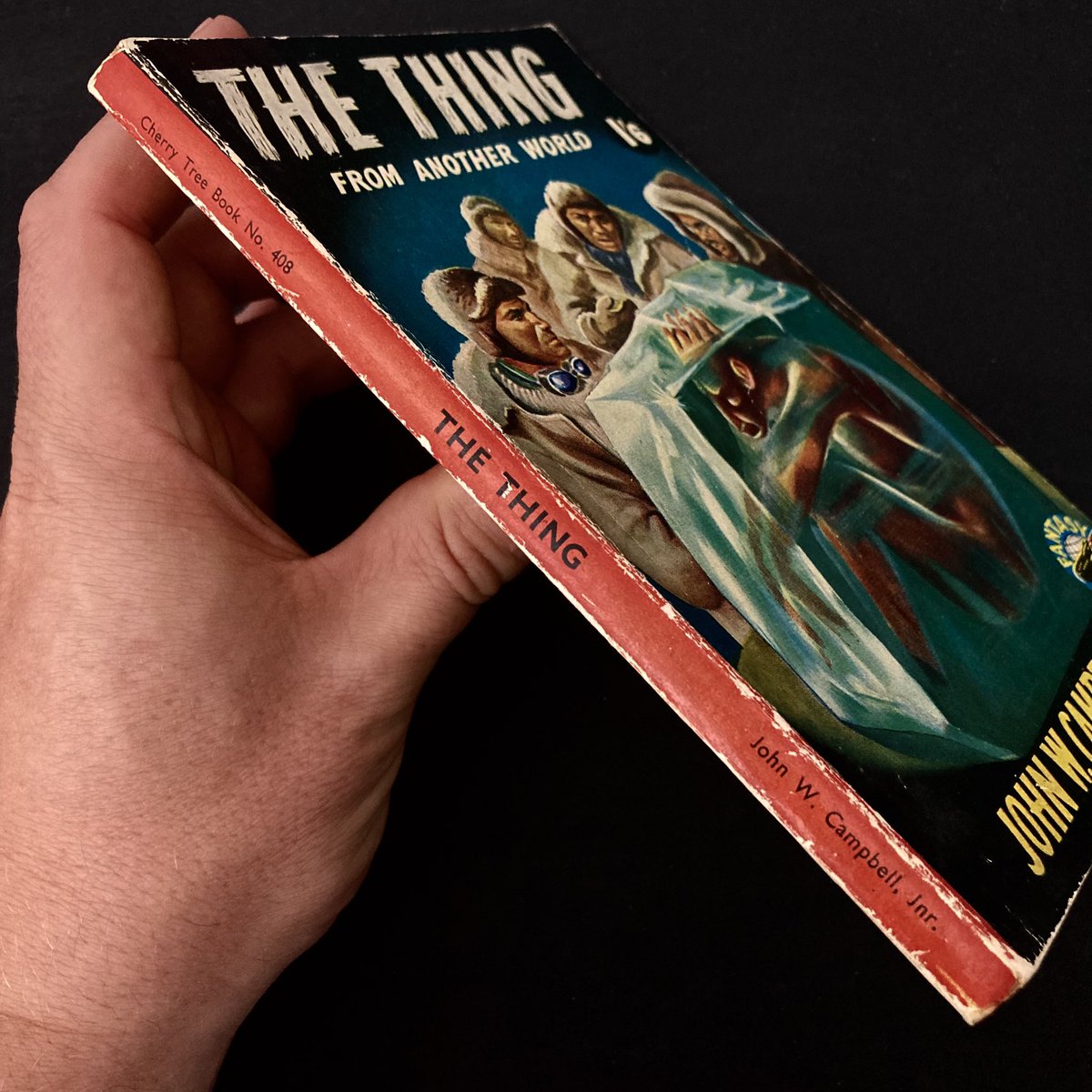 Alldatalostbook's tweet photo. Super rare 1952 edition of The Thing From Another World, turned into movies by Howard Hawks and John Carpenter, the best copy we’ve ever had 🛸 

https://t.co/NC2FYuXgmy

#alldatalostbooks #sciencefiction #scifinerd #johnwcampbell #whogoesthere #therhing #thethingfromanotherworld https://t.co/7uwbTuiRgG