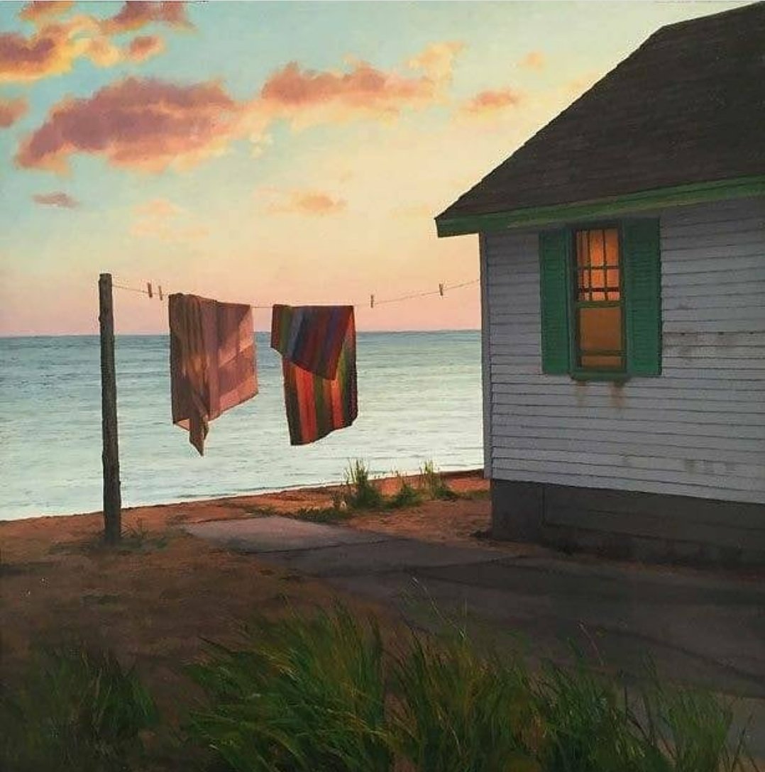 thecloudiestday's tweet photo. Scott Prior, Cabin with Two Towels #scottprior https://t.co/UAh0d64EOn