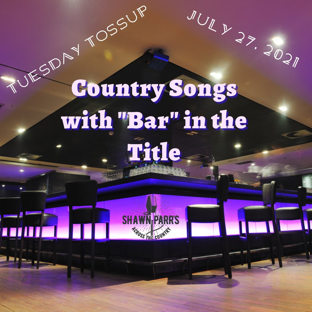 shawnparrsatc's tweet photo. Because it’s hard to be in a bar and not hear or play or sing #countrymusic….bar is the word for this week’s #TuesdayTossup with @DJ_Shawn_Parr 🍺🍷🥃🍸 https://t.co/4o8NWIfda9