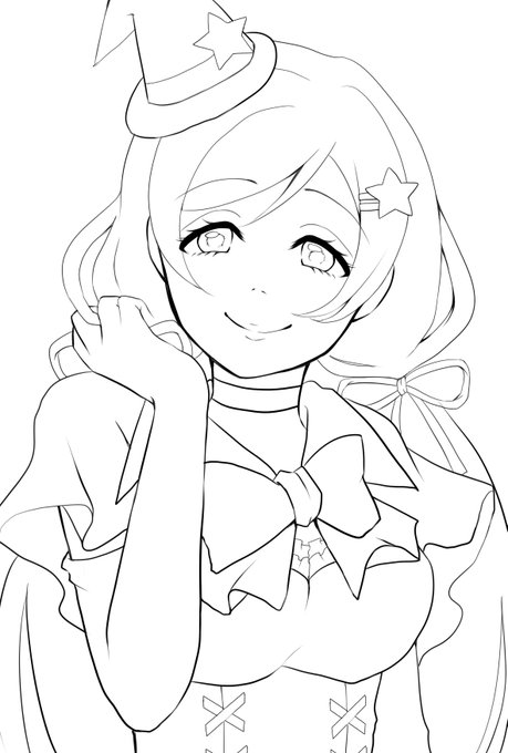 線画できた°˖☆◝(⁰▿⁰)◜☆˖° 