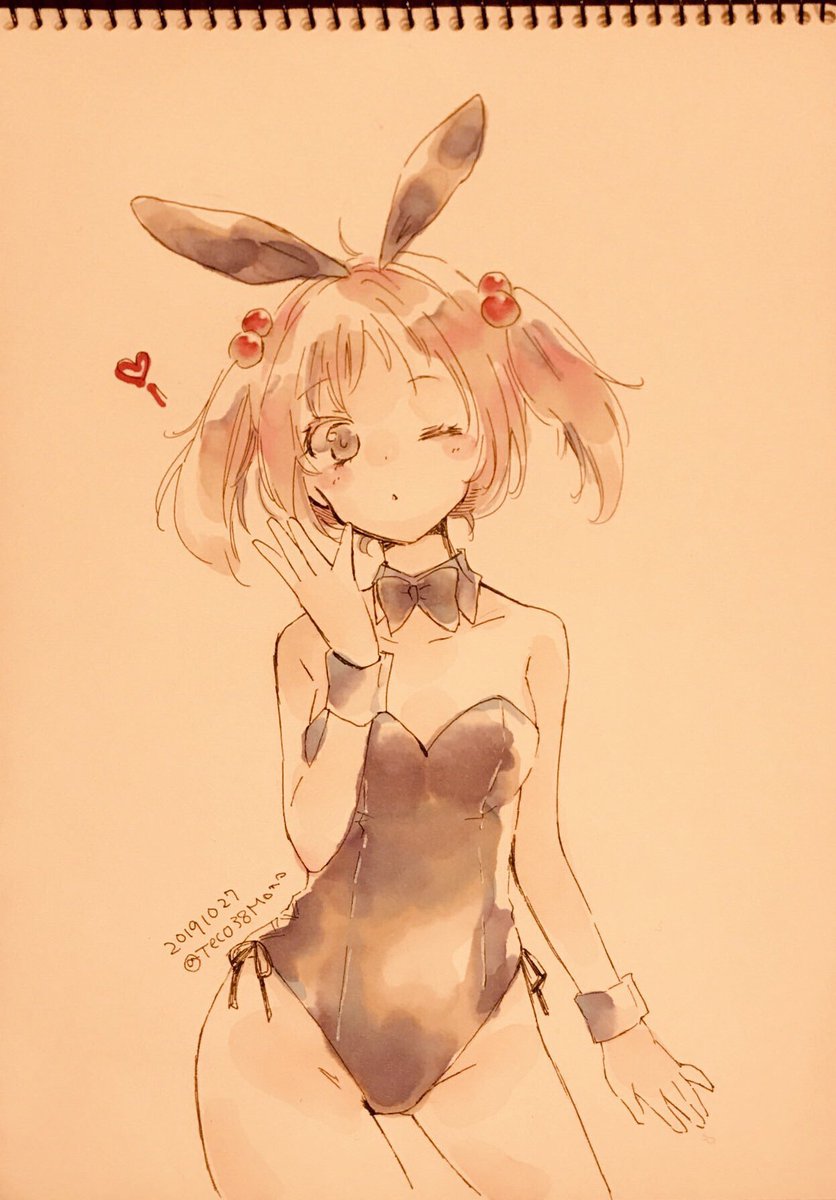 ヤフオクにバニーな漣さんのアナログイラスト出品中です よろしくお願いいたします ももかぜ くり Fanbox のイラスト