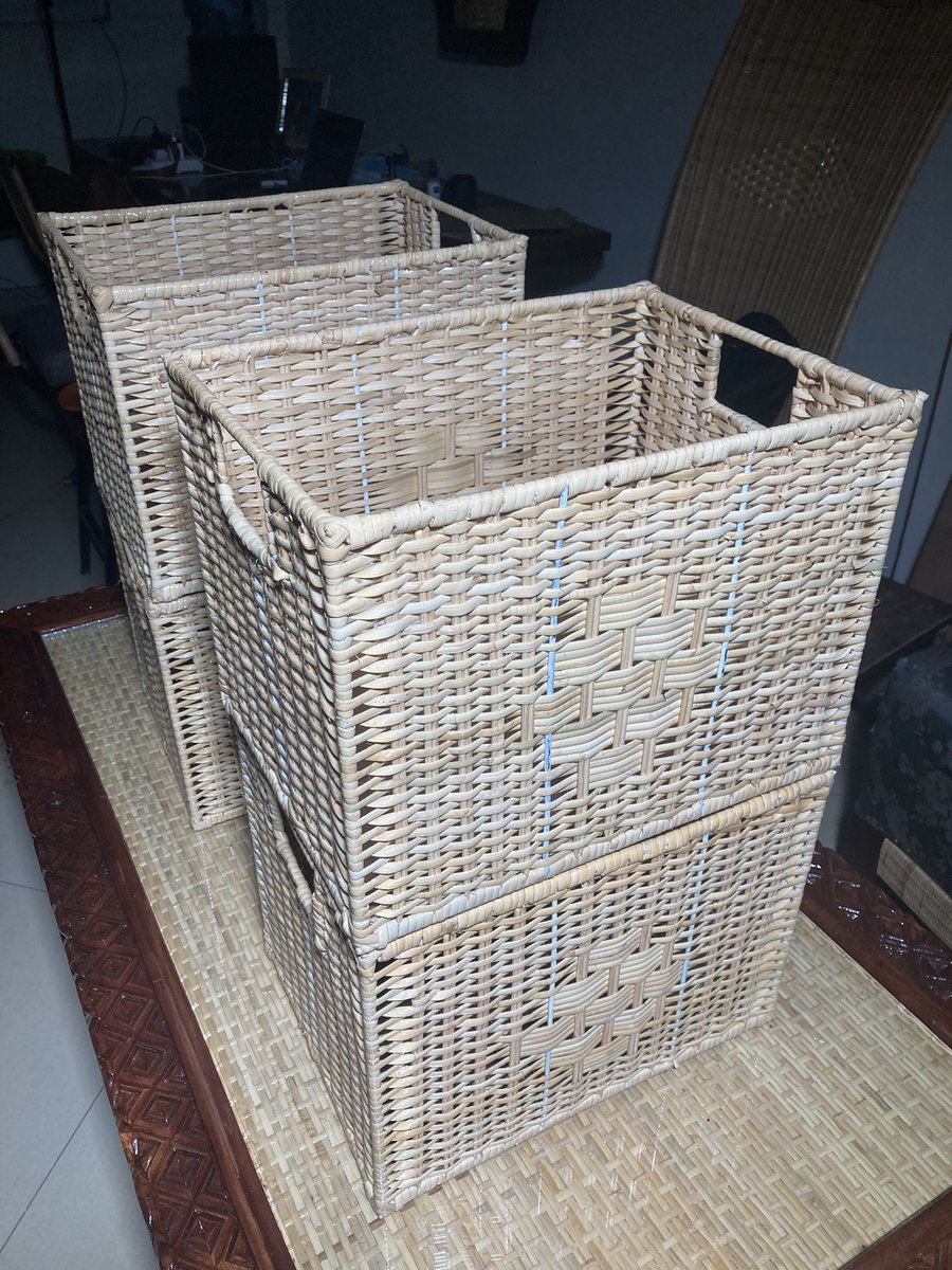 KibetOscar's tweet photo. Rattan on wrought hotel laundry baskets. #rattan #craft #laundrybaskets #housekeeping #art #hotelfurniture https://t.co/A0nRaN2due