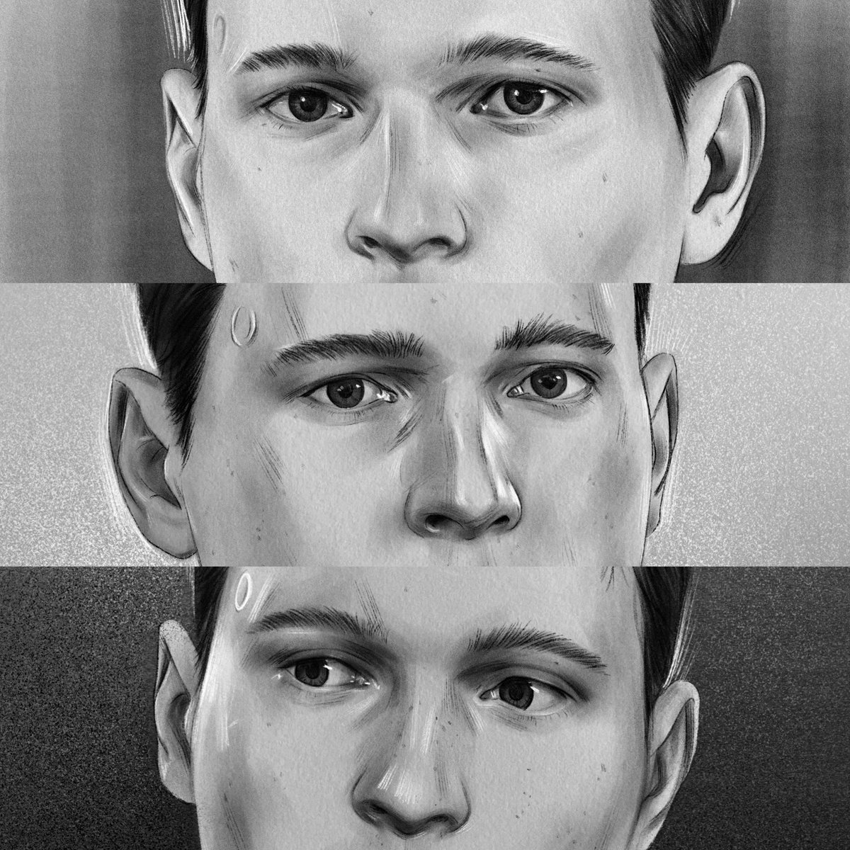 scarletcolour's tweet photo. Choose your favorite one or just look at Connor's beautiful eyes ⭕️

#connor #DetroitBecomeHuman #dbh #procreate #ArtistOnTwitter #bryandechart #rk900 #rk800 #playstation https://t.co/HrnWRD24VI