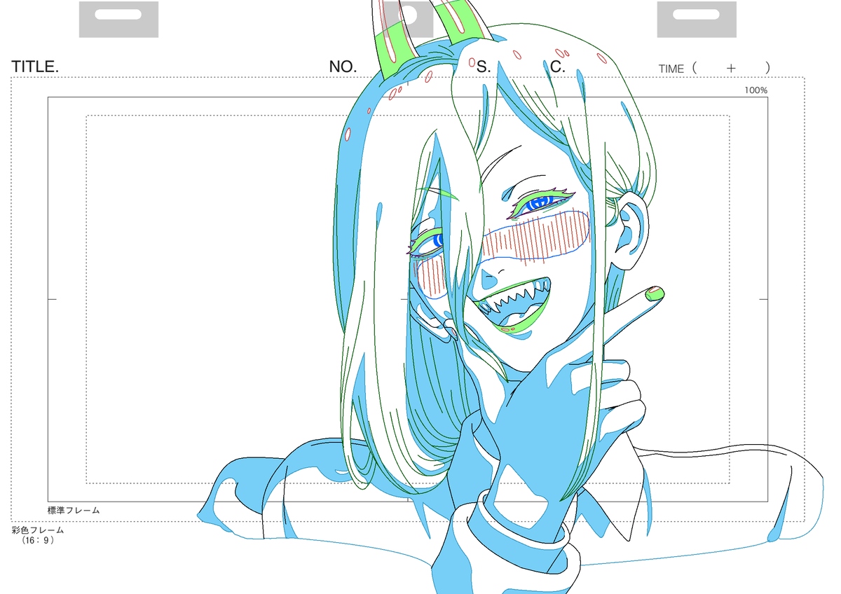 original manga panel and layout