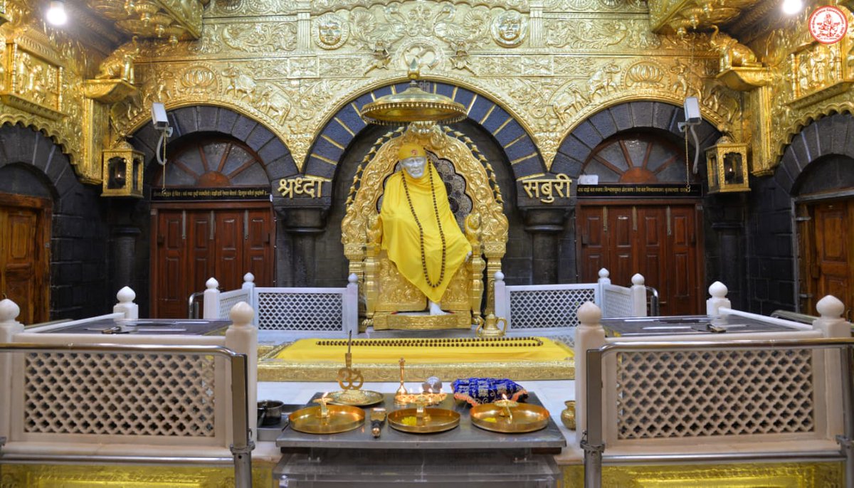 SSSTShirdi's tweet photo. *!! 🕉️ साई राम !!*
*श्री साईबाबा संस्थान विश्वस्त व्यवस्था,शिर्डी*
 *आरती :- शेजारती*
 *रविवार २५ जुलै २०२१*                              
*!! 🕉️ Sai Ram !!*
*Shri Saibaba Sansthan Trust, Shirdi*
*Aarti* :- *Shejaarti*
*Sunday 25 July 2021* https://t.co/NKfRsd5Oqs