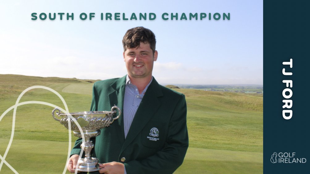 GolfIreland_'s tweet photo. TJ Ford (@CountySligoGC) is the 2021 South of Ireland Champion

Thanks to host course @LahinchGolfClub and sponsors @PierseMotors for a brilliant week

REPORT: https://t.co/AstvvXc7sk https://t.co/pSHsi1am70