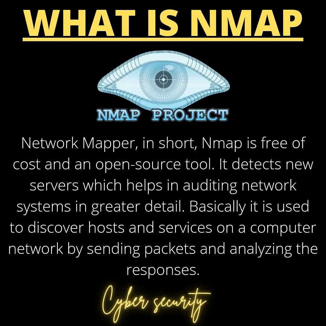 cybersecurity06's tweet photo. #Nmap #cybersecurity #hacking #programming #CyberAttack #cybercrime #Network #Linux https://t.co/O0vUYObqOK