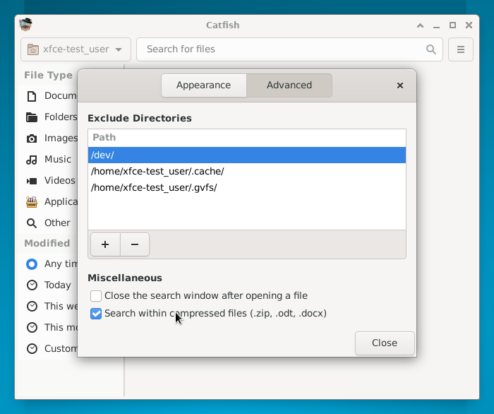 XfceNation's tweet photo. Xfce App Release: Catfish 4.16.1
This release includes the ability to search within ZIP files, ZIP-compressed documents and PDF files, in addition to bug fixes, and translation updates. #Xfce #XfceCatfish #XfceFileSearch #XfceDevelopment #XfceAppRelease
https://t.co/InbrQ0yzR3 https://t.co/4fbAaqGe8l