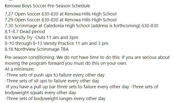 Kenowa Hills Soccer tweet media