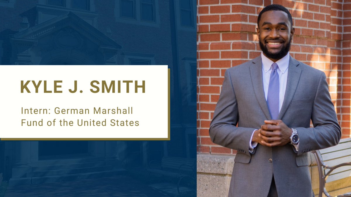 sppgatech's tweet image. #InternshipUpdate - Kyle J. Smith is a fourth-year public policy major &amp;amp; Stamps President’s Scholar. This summer, Kyle is interning with the German Marshall Fund of the United States (@gmfus), a non-partisan policy organization committed to strengthening transatlantic cooperation